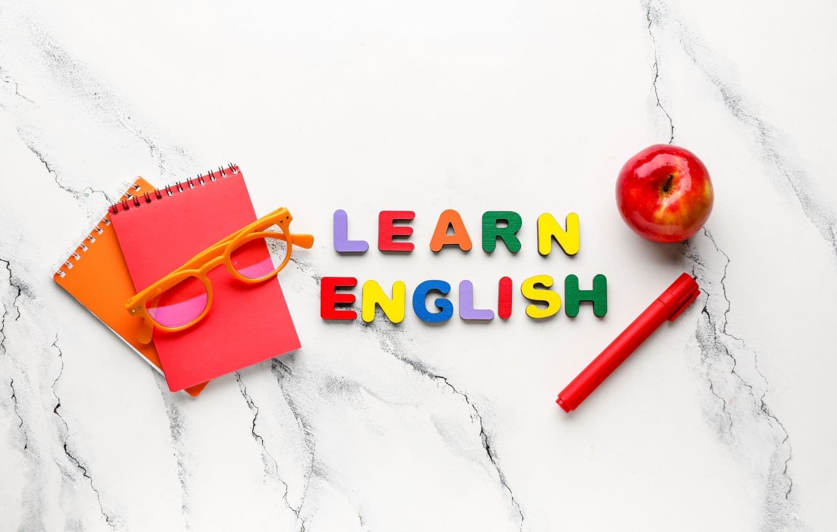English students learning